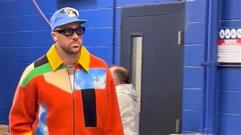 travis kelce louis vuitton coat